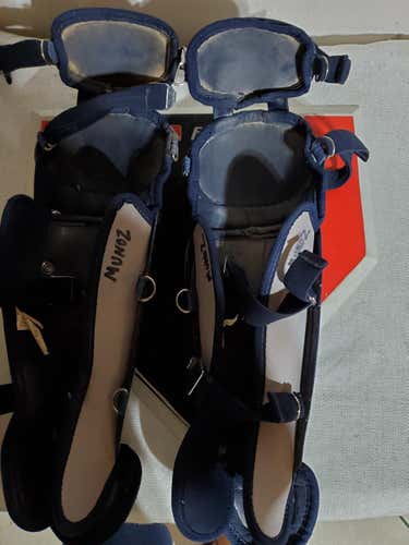 Blue Used Youth Champro Youth Contour Catcher's Leg Guard