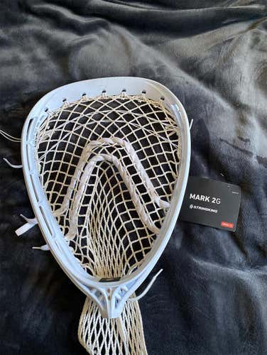 White Used Goalie Strung Mark 2G Head