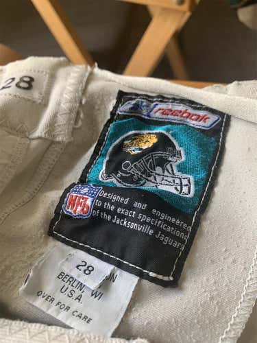 White Adult Size 28 Reebok Pants
