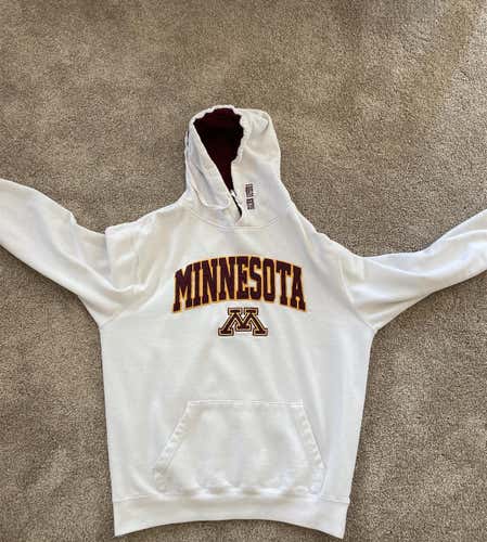 White Adult Large University Of Minnesota Sweatshirt