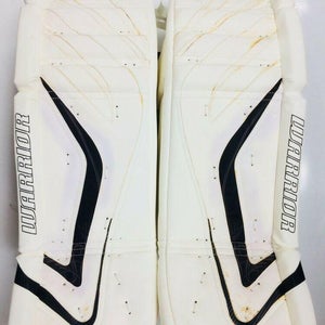 New Warrior Messiah Pro goalie leg pads white/black 35"+1 ice hockey senior goal