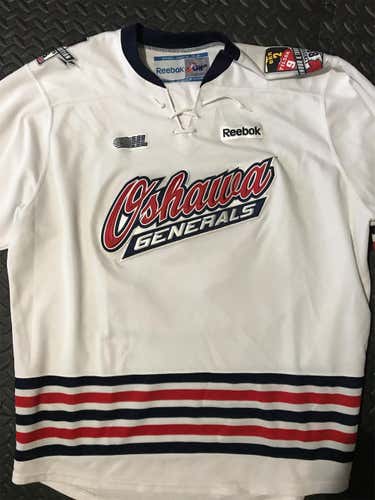 Oshawa Generals OHL White Adult XXL Reebok Jersey