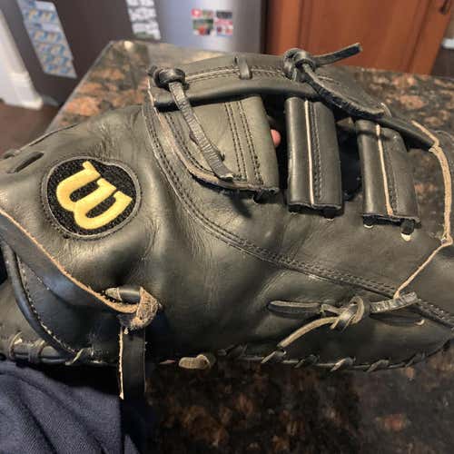Black High School/College First Base A2000 12" Baseball Glove