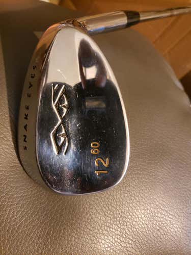 Used Men's Snake Eyes Right Handed Wedge Wedge Flex 60 Degree Steel Shaft