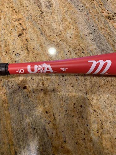 Used Kid Pitch (9YO-13YO) 2020 Marucci Alloy Cat USA Bat (-10) 21 oz 31"