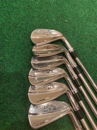 Men's Right Handed Apex MB Stiff Flex Steel Shaft Iron Set