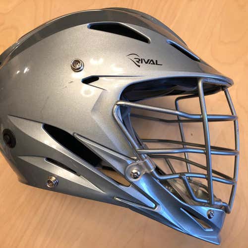 Silver Used STX Rival Helmet