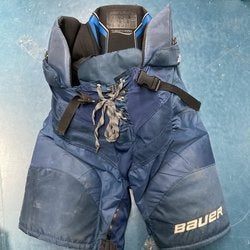 Blue Used Senior Small Bauer Nexus Hockey Pants (UP435)