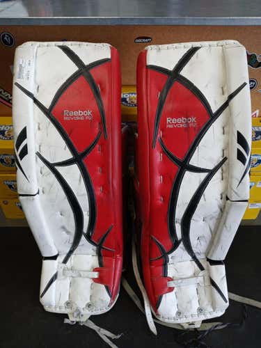 Used Reebok Revoke Pz 34 1 2" Ice Hockey Goalie Leg Pads