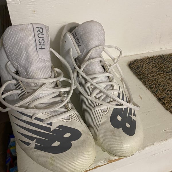 White Men's Molded Cleats High Top