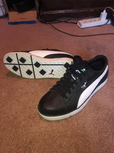 Black Men's Size 9.0 (Women's 10) Puma Golf Shoes