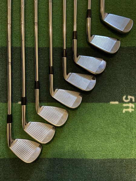 Used Men's Titleist Left Hand AP2 712 Forged Iron Set Stiff Flex Steel Shaft