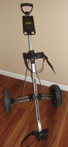 Bag Boy LT-400 Golf Bag Cart Push Pull Collapsible Lightweight Silver