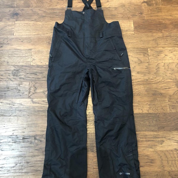Columbia Omni-Heat Men’s Bib Pants, Large, Black, Ski Pants