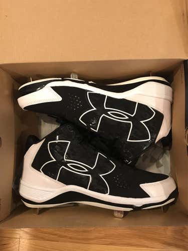 NEW Under Armour Ignite Mid Metal Baseball Cleats (8)