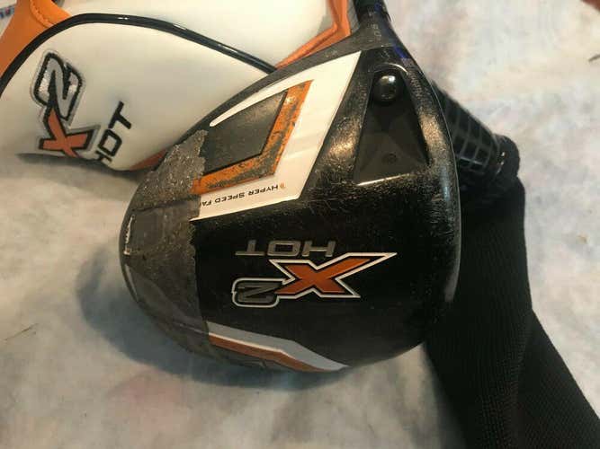 Callaway X2 Hot Left Handed 9* Driver Aldila Tour 55 Graphite Stiff w/HC *Good*