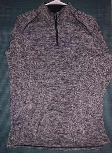 Gray Adult Medium Under Armour Quarter Zip