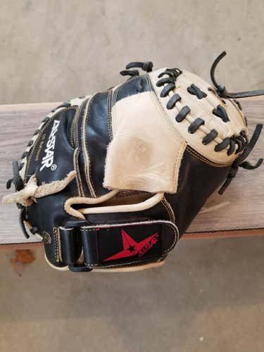 Used Kid Pitch (9YO-13YO) All Star Right Hand Throw Catcher's Baseball Glove 31.5"