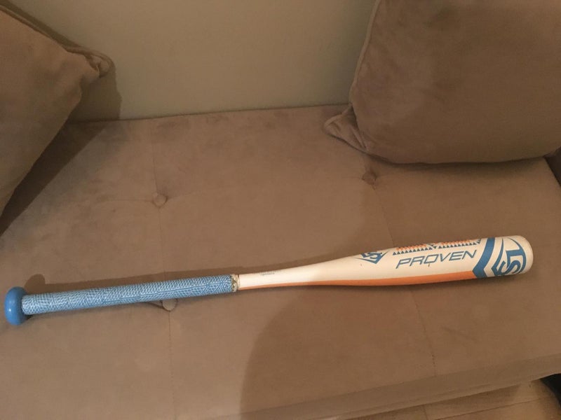 Orange Used Kid Pitch (9YO-13YO) 2018 Louisville Slugger Composite proven Bat (-13) 15 oz 28"