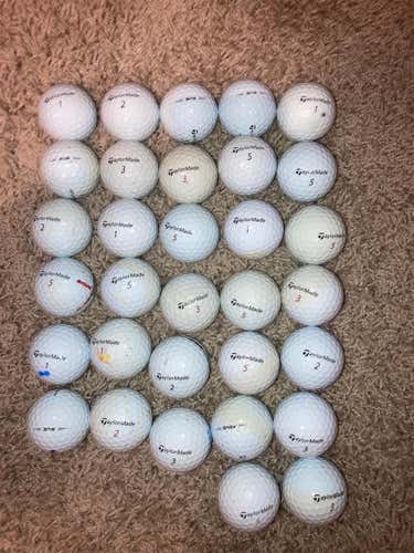 32 Used TaylorMade TP5/ TP5X Golf Balls