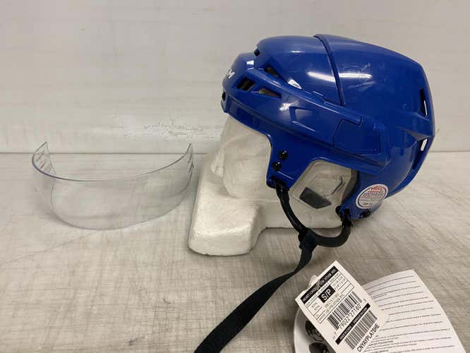 BUNDLE CCM Vector V08 Pro Stock Helmet Small Royal Blue  / Bauer VISOR 4545