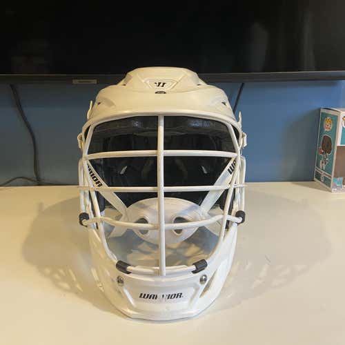 White Adult Player's Warrior Burn Helmet