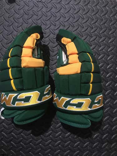 Green Senior CCM HG4PC 14" Pro Stock Gloves