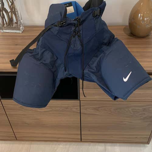 Blue Senior Large Bauer Pro Stock NTDP Hockey Pants