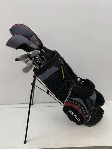 Used Top Flite Complete 11 Piece Graphite Uniflex Golf Club Sets Mens