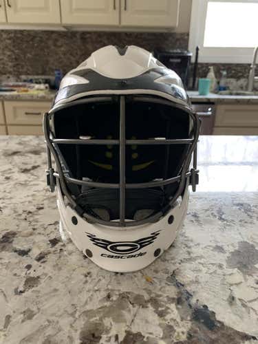 White Used Youth Player's Cascade CS-R Youth Helmet