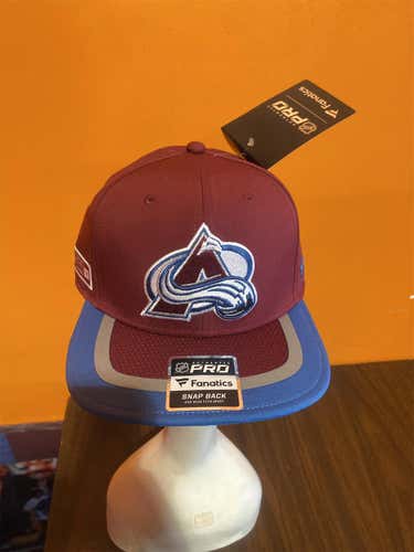 New Fanatics Colorado Avalanche Player Issued Adult One Size Fits All Other Hat