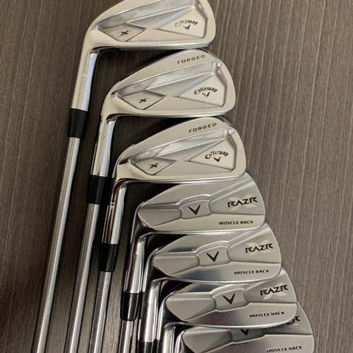 Callaway X-forged/ Razr X Mb Combo Iron Set 4-PW - Project X Pxi 6.5 Steel