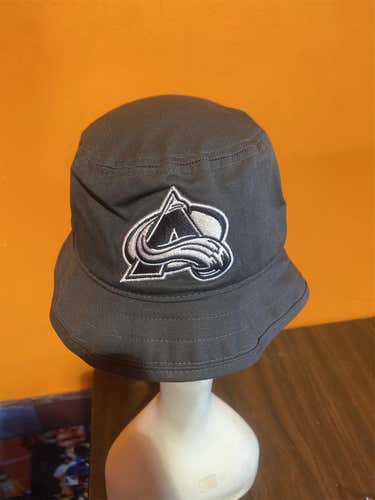 Gray Adult Small / Medium Adidas Colorado Avalanche Player Issued Bucket Hat