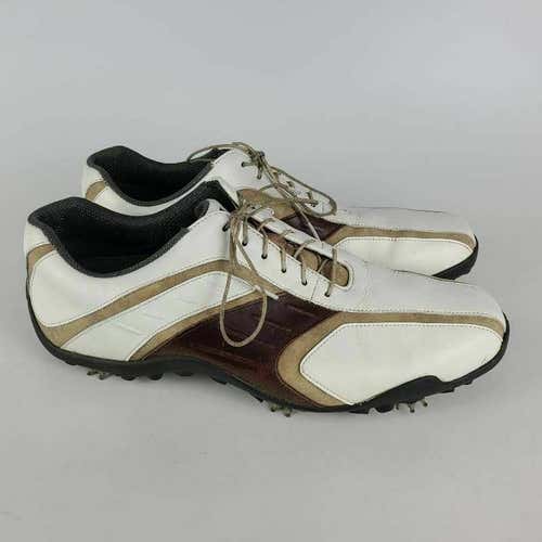 FootJoy Mens Superlites Golf Shoes Cleats White 58092 Lace Up Low Top 11.5 M