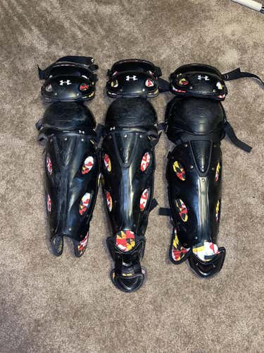 Maryland Team Used Under Armour Catcher's Leg Guard Lot