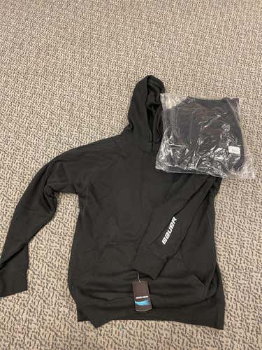 Bauer Core Fleece Hoodie Small Blank 2-pack