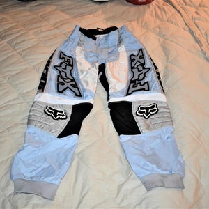 FOX 180 Motocross Pants, Blue/White, Size 7/8 - Great condition