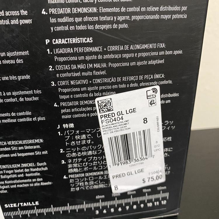 Adidas Predator 20 League Soccer Goalkeeper Gloves Size 8 | SidelineSwap