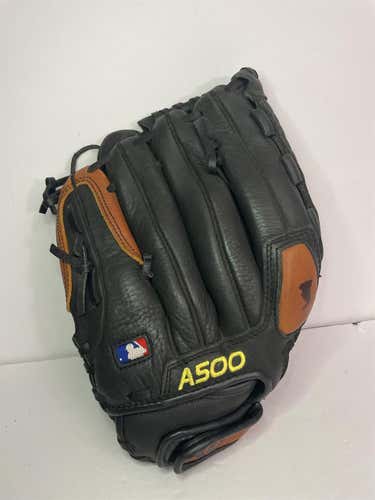Black Kid Pitch (9YO-13YO) Outfield A500 12" Baseball Glove