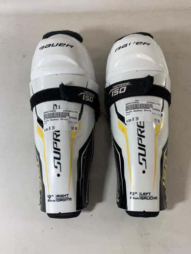 Used Bauer S150 Shin Guards Youth 9"