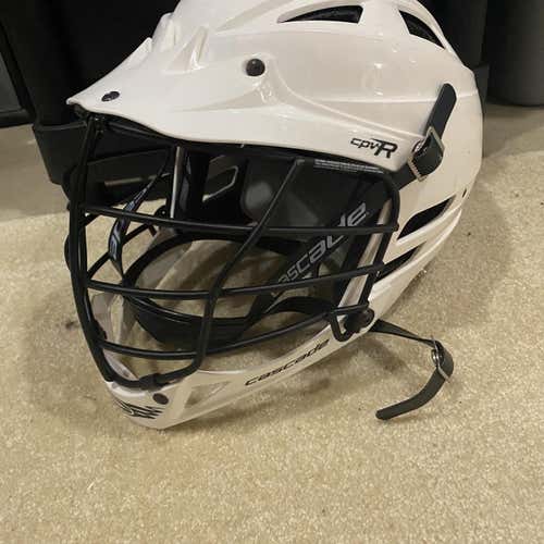 White Adult Player's Cascade CPV-R Helmet