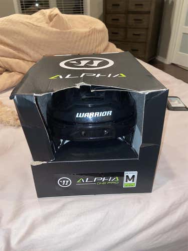 Black New Medium Warrior Alpha One Pro Pro Stock Helmet