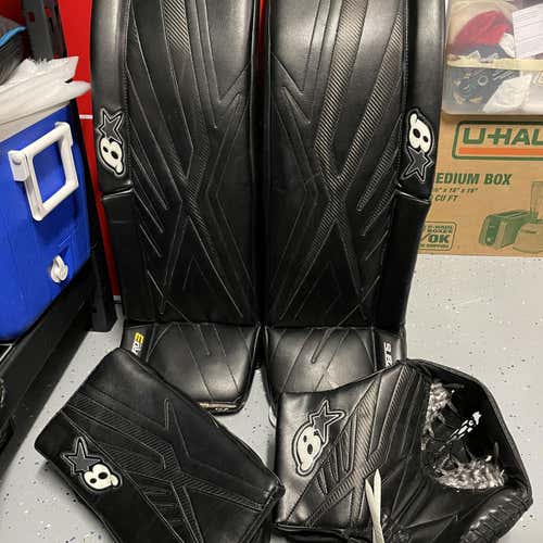 Black Used 36" Brian's SubZero Pro 3 Goalie Leg Pads