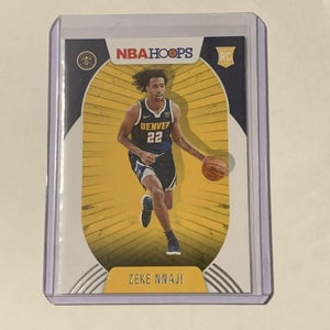 Zeke Nnaji Denver Nuggets 20-21 Panini NBA Hoops Rookie Card #235