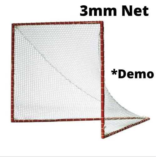 Official Lacrosse Goal w/ 3mm White Net 6x6x7 *DEMO* Backyard