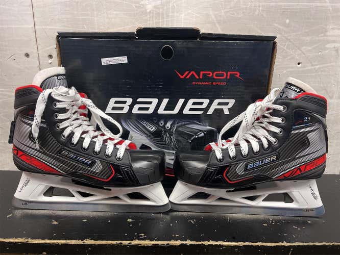 Senior Bauer Vapor x2.7 Regular Width Size 8.5 Goalie Skates