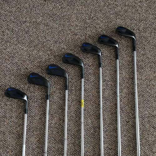 Used Men's Nike Right Handed Vapor Fly Pro Iron Set Stiff Flex Graphite/Steel Shaft