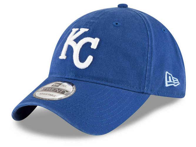 Kansas City Royals New Era 9TWENTY Strapback Adjustable Royal Hat Dad Cap