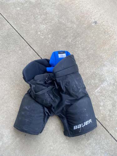 Black Senior Large Bauer Nexus Pro Stock Hockey Pants Colorado Avalanche Stock
