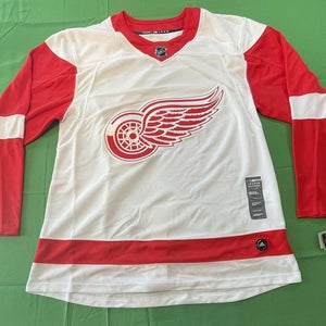 Detroit Red Wings White Away Men's New Adult Size 52 Adidas Jersey